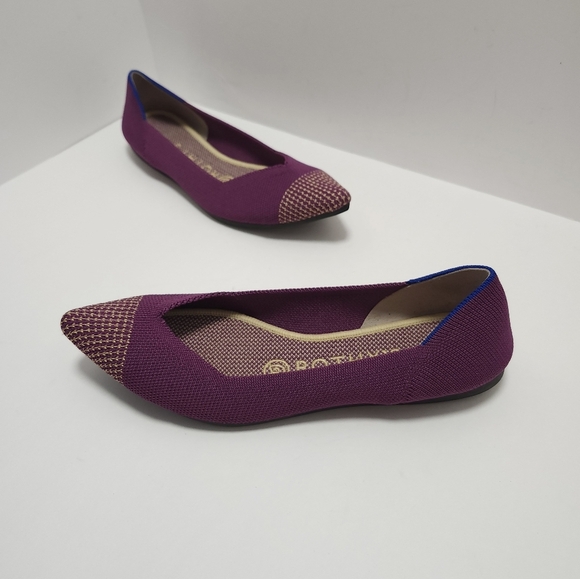 Rothys The Point Mulberry Womens Size 6.5 Retired - Picture 1 of 7